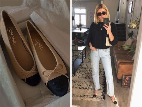 fake chanel canvas flats|chanel flats dupe outfit.